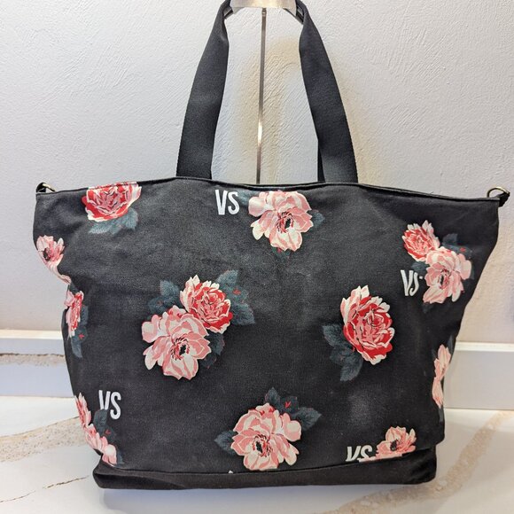 Victoria's Secret Handbags - Victoria's Secret floral weekender bag. EUC!